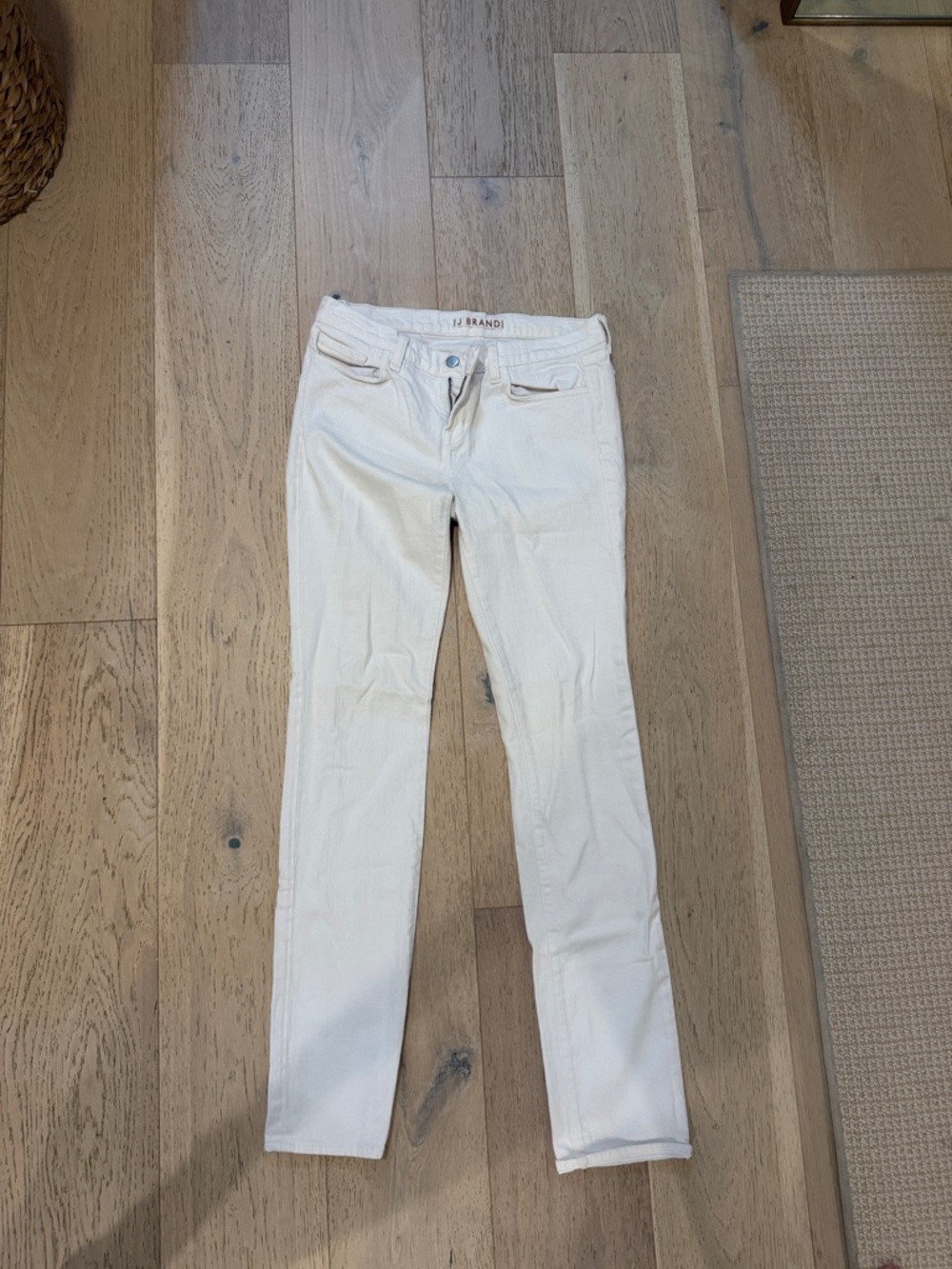 J Brand Women's Cream Skinny Jeans - Sleek Stretch Fit